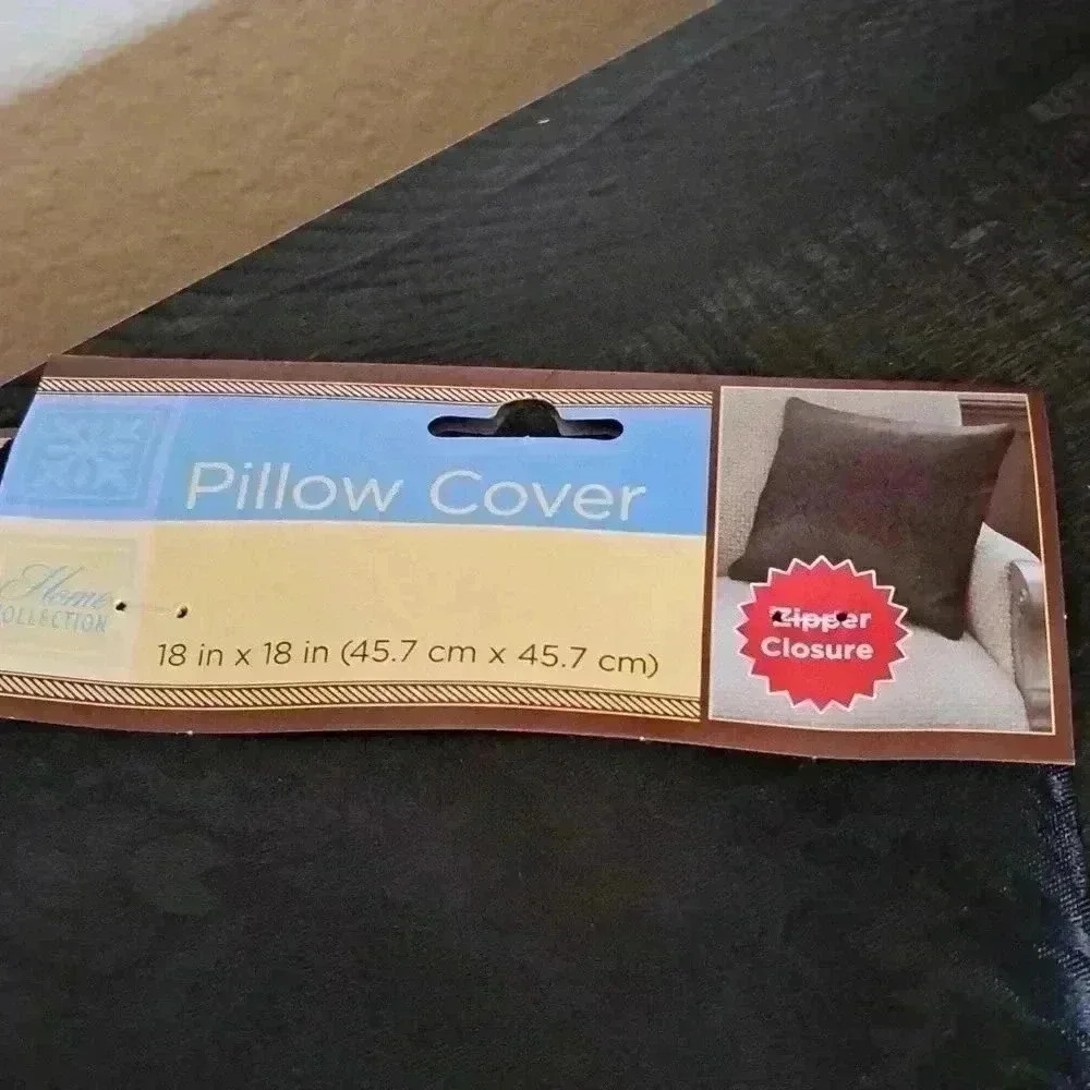 PILLOW COVERS GREY GOLD BROWN BLACK - Picture 3 of 12